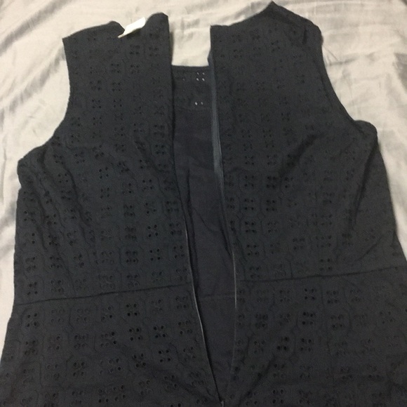NWT Banana Republic Eyelet Shift Dress 10Navy Blue - Picture 6 of 6